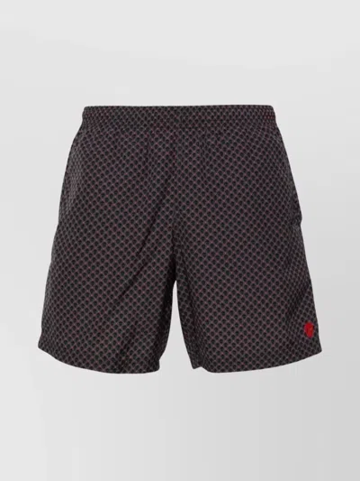 ALEXANDER MCQUEEN SKULL MOTIF SWIM SHORTS