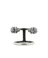 Alexander Mcqueen Skull Motif Twin Ring In Gray