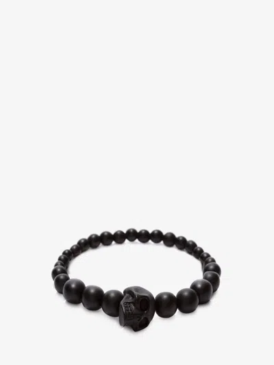ALEXANDER MCQUEEN SKULL MULTI BEADED BRACELET,554504J682V