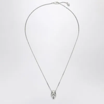 ALEXANDER MCQUEEN ALEXANDER MCQUEEN  SKULL NECKLACE IN PALLADIUM