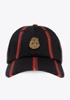 Alexander Mcqueen Skull-patch Baseball Cap In Black