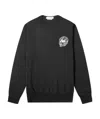 Alexander Mcqueen Skull Patch Knitted Jumper In Black