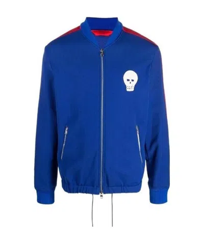 ALEXANDER MCQUEEN ALEXANDER MCQUEEN SKULL PATCH ZIPPED JACKET