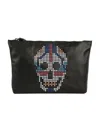 Alexander Mcqueen Skull Pattern, Handbag. In Black