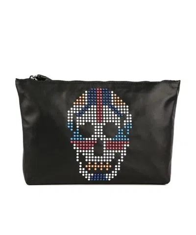 Alexander Mcqueen Skull Pattern, Handbag. In Black