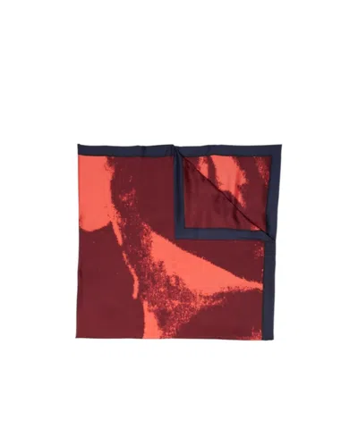 Alexander Mcqueen Skull Pattern Scarf In Burgundy