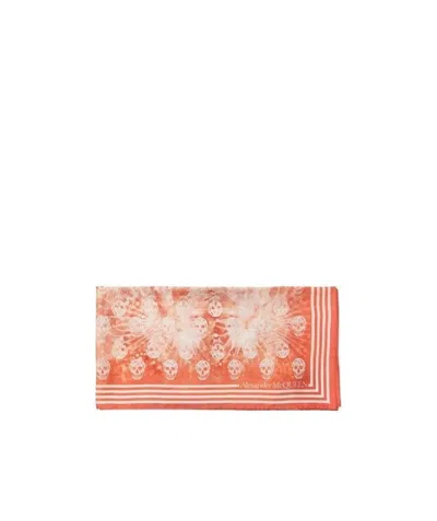 Alexander Mcqueen Skull-pattern Scarf In Pink