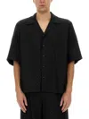 Alexander Mcqueen Viscose Shirt With Subtle Skull Pattern In Black