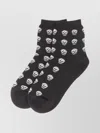 Alexander Mcqueen Women Short Skull Sock