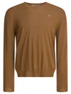 Alexander Mcqueen Skull Pattern Sweater Knitwear Beige In Brown