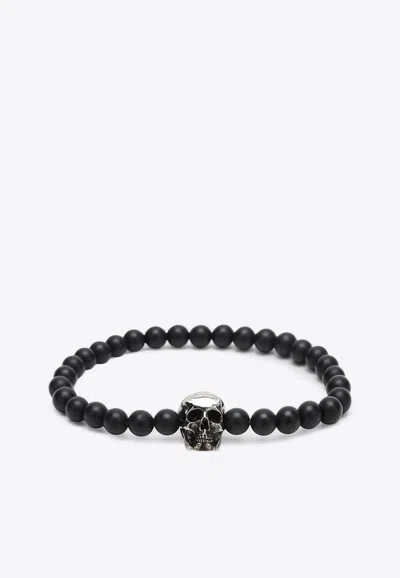 ALEXANDER MCQUEEN SKULL PEARL BRACELET