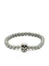 Alexander Mcqueen Skull Multi-bead Brass Bracelet