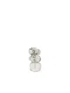 Alexander Mcqueen Skull Pearl-embellished Earring In Metallic