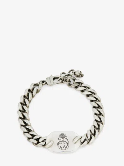 ALEXANDER MCQUEEN SKULL PLATE BRACELET