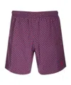 Alexander Mcqueen Skull Polka Dot-print Swim Shorts In Multicolor