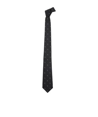 ALEXANDER MCQUEEN ALEXANDER MCQUEEN SKULL POLKA DOTS TIE