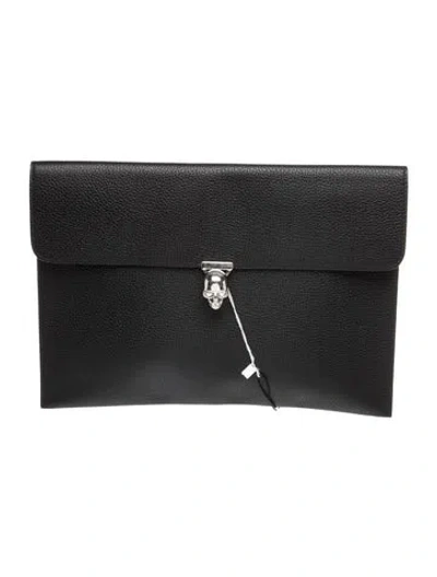 Pre-owned Alexander Mcqueen Skull Portfolio In Black