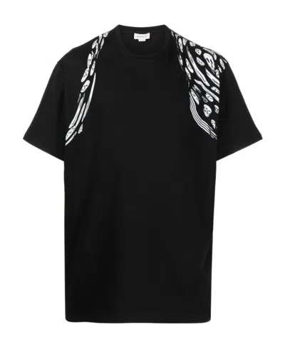 Alexander Mcqueen Skull-print Cotton T-shirt In Black
