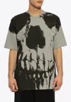 Alexander Mcqueen Skull T-shirt In Gray