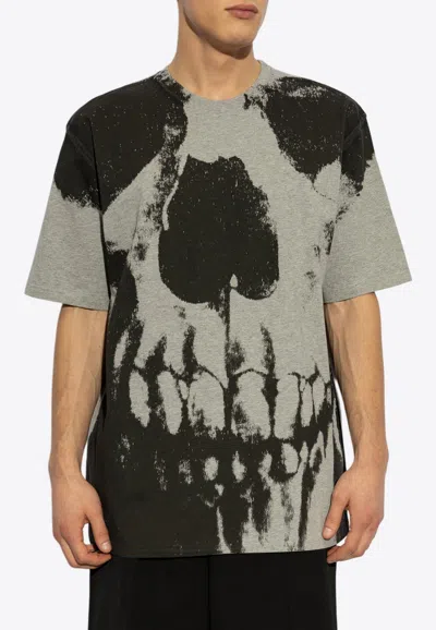 ALEXANDER MCQUEEN SKULL-PRINT CREWNECK T-SHIRT