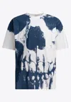 Alexander Mcqueen Skull Print Crewneck T-shirt In White
