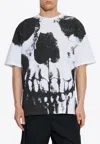 Alexander Mcqueen Skull Crew Neck T-shirt In White