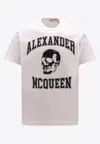 Alexander Mcqueen Alexander Mc Queen Skull Logo T Shirt In White