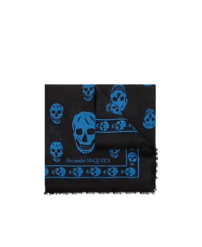 ALEXANDER MCQUEEN ALEXANDER MCQUEEN ALL-OVER SKULL PRINTED SCARF