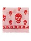 Alexander Mcqueen Skull Print Scarf