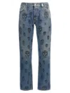 Alexander Mcqueen Jeans Mit Totenkopf-print