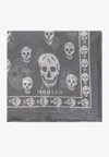 Alexander Mcqueen Skull Print Motif Scarf