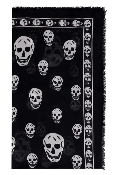 Alexander Mcqueen Skull Print Scarf