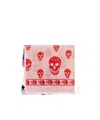 Alexander Mcqueen Skull Print Scarf In Pink