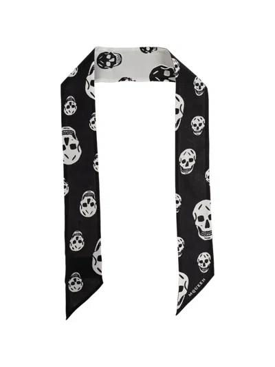 ALEXANDER MCQUEEN SKULL-PRINT SCARF