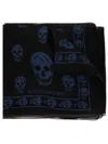 Alexander Mcqueen Skull-print Scarf In Black