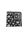 Alexander Mcqueen Silk Skull Scarf In Black