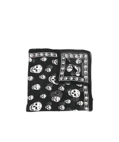 ALEXANDER MCQUEEN ALEXANDER MCQUEEN SKULL MOTIF SCARF