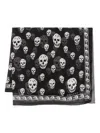 Alexander Mcqueen Classic Skull Wool Scarf In Schwarz