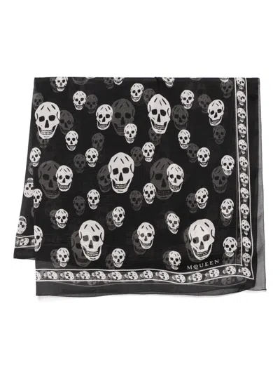 ALEXANDER MCQUEEN SKULL-PRINT SCARF