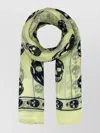 Alexander Mcqueen Skull Print Sheer Silk Scarf
