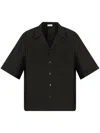 Alexander Mcqueen Black Cross-bar Chain Shirt