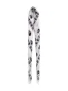 Alexander Mcqueen Skull-print Silk Scarf In White