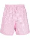 Alexander Mcqueen Man Swim Trunks Light Pink Size L Polyamide