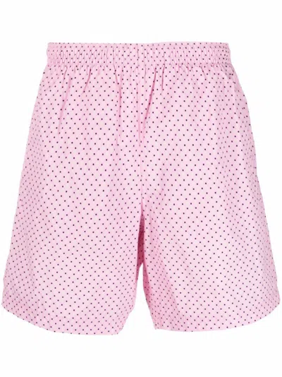 Alexander Mcqueen Man Swim Trunks Light Pink Size L Polyamide