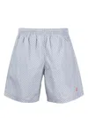 Alexander Mcqueen Men's Skull Dots Swim Shorts In 蓝色