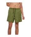 Alexander Mcqueen Green Dots Skull Swim Shorts In Green