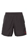 Alexander Mcqueen Alexander Mc Queen Skull Dots Swim Shorts In Grey