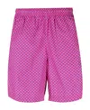 Alexander Mcqueen Skull-print Swim Shorts In Pink
