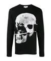 Alexander Mcqueen Skull Print T-shirt In Black