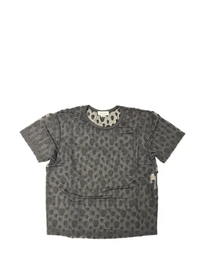 Alexander Mcqueen Skull-print T-shirt In Gray